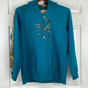 Legendary Whitetails pull over hooded sweat shirt men’s L